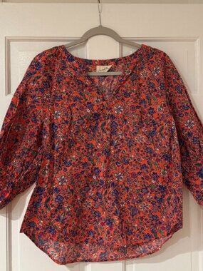Universal Thread Women's Floral Blouse -- Extra Large